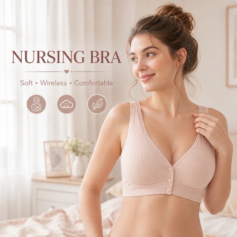 Nursing Bra Sleep - Soutien-gorge d'allaitement pour femmes, soutien-gorge de