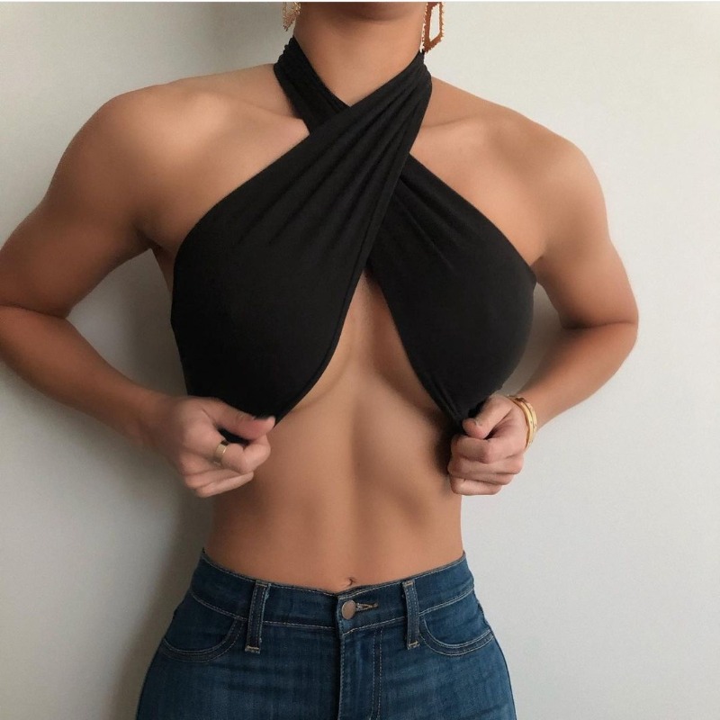 Nouveau T-shirt Printemps Femm - Strapless Bra Backless avis et prix