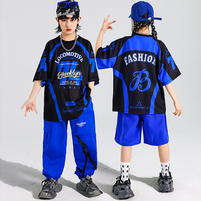 T-shirt bleu Hip Hop pour garç - Boyshort Underwear avis et prix